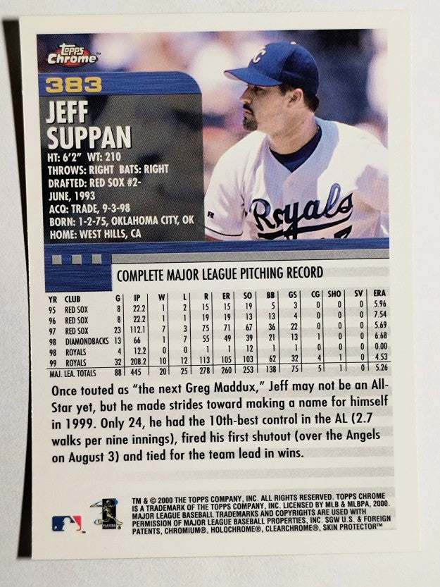 2000 Topps Chrome #383 Jeff Suppan