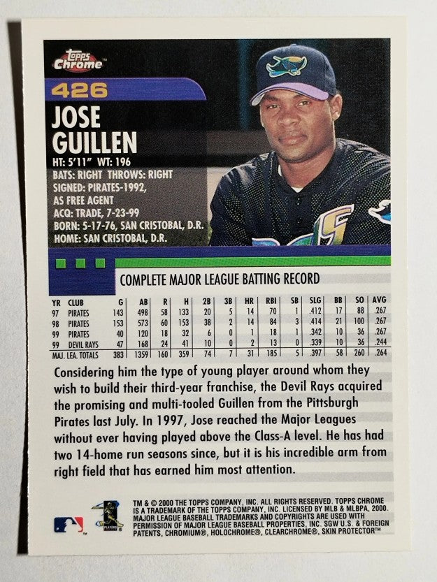 2000 Topps Chrome #426 Jose Guillen