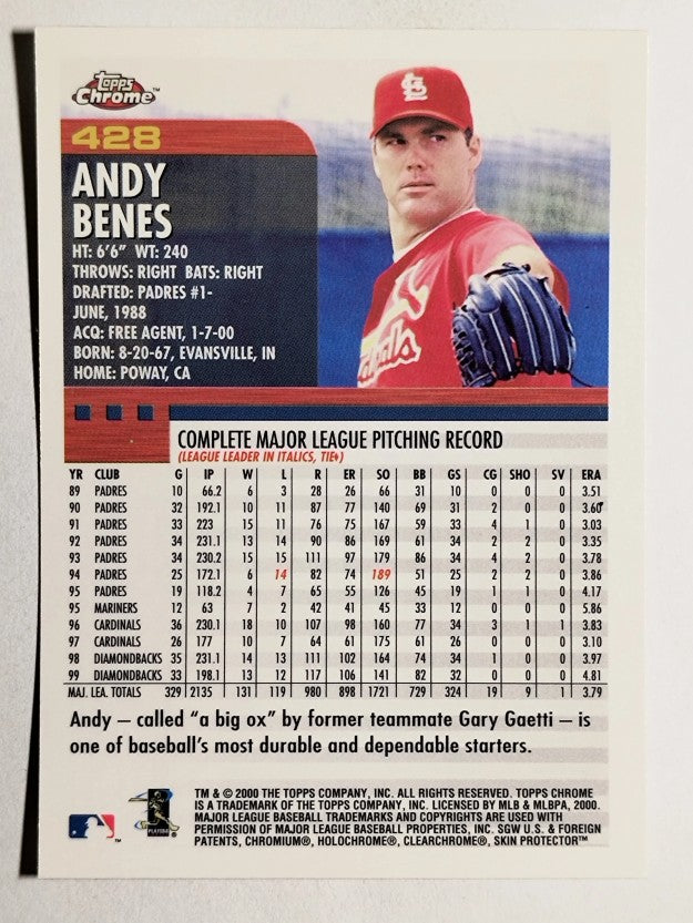 2000 Topps Chrome #428 Andy Benes