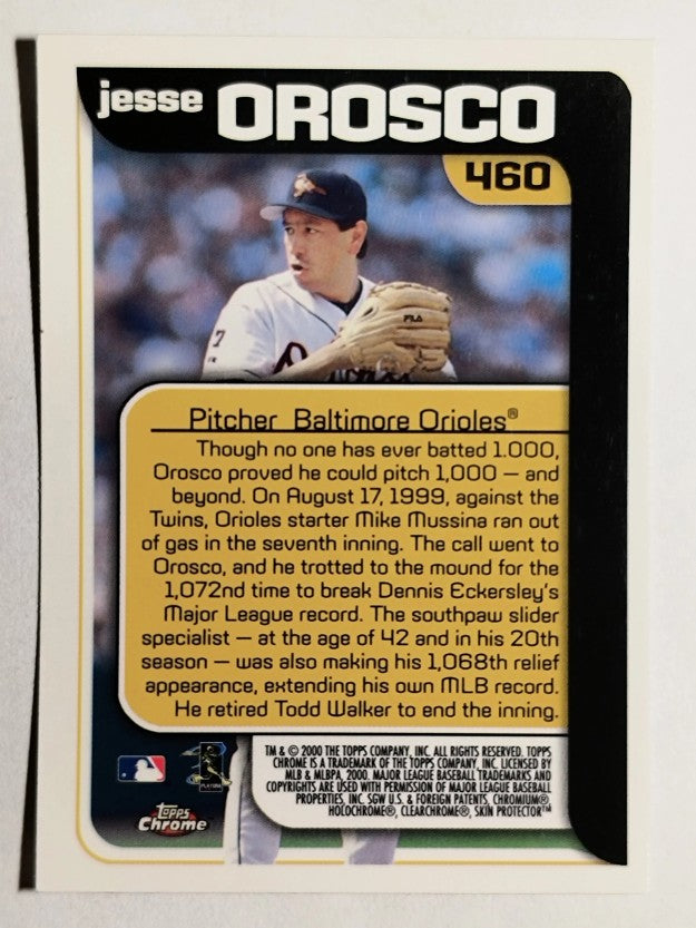 2000 Topps Chrome #460 Jesse Orosco SH