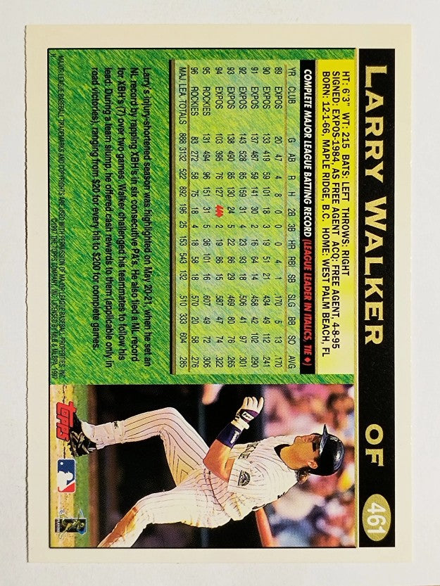 1997 Topps #461 Larry Walker