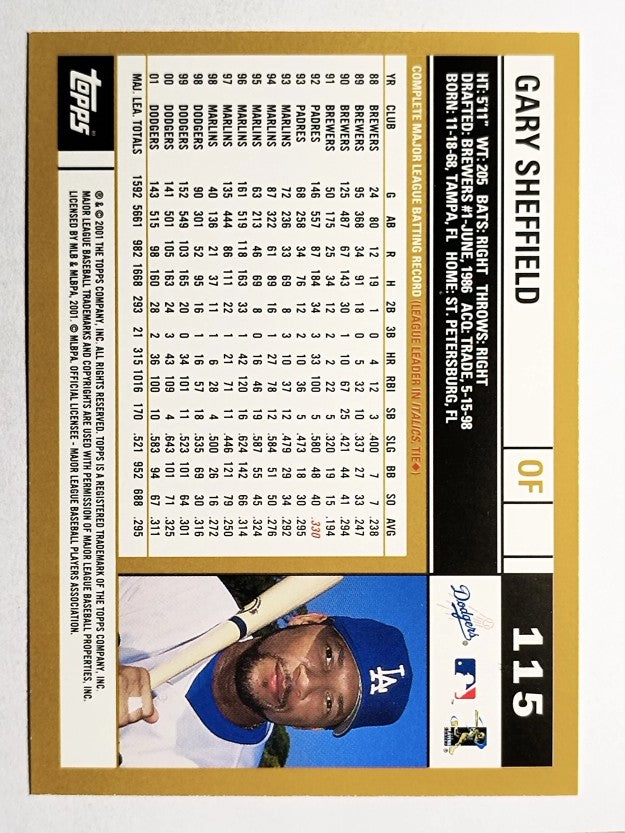 2002 Topps #115 Gary Sheffield
