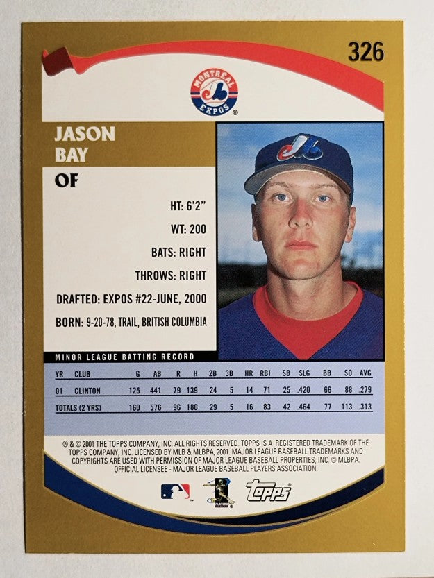 2002 Topps #326 Jason Bay PROS RC
