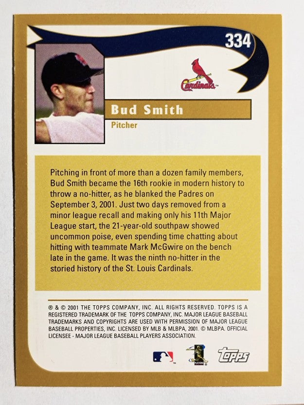 2002 Topps #334 Bud Smith HL