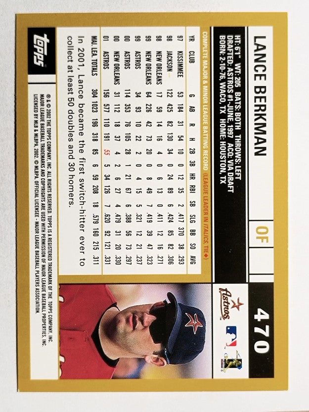 2002 Topps #470 Lance Berkman
