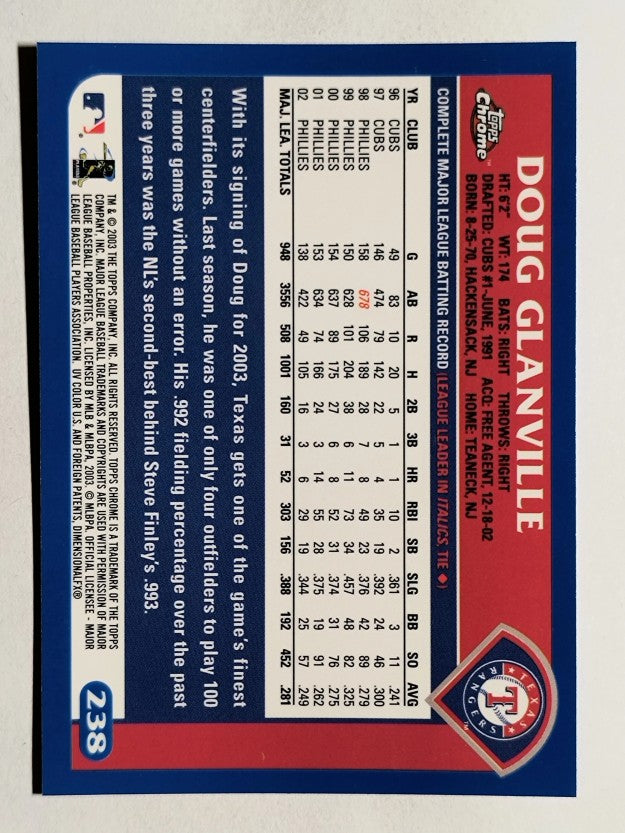 2003 Topps Chrome #238 Doug Glanville