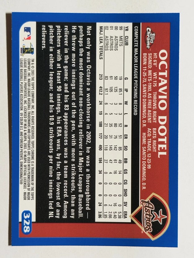 2003 Topps Chrome #328 Octavio Dotel