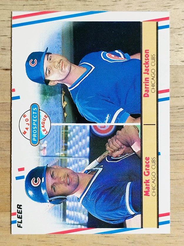 1988 Fleer #641 Mark Grace RC/Darrin Jackson