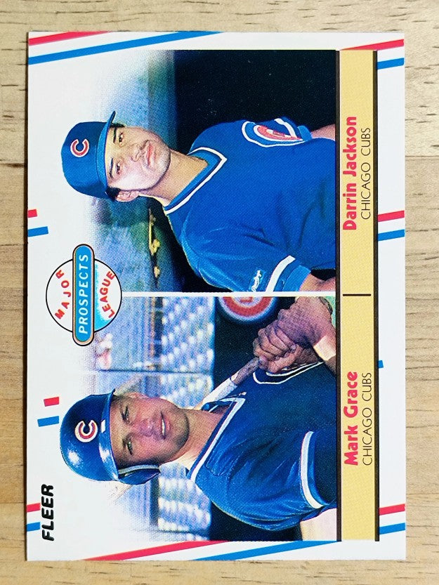 1988 Fleer #641 Mark Grace RC/Darrin Jackson