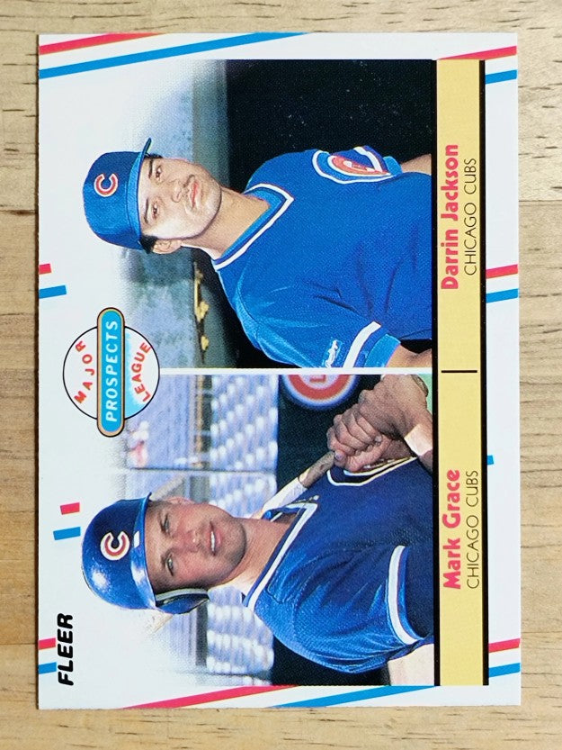 1988 Fleer #641 Mark Grace RC/Darrin Jackson