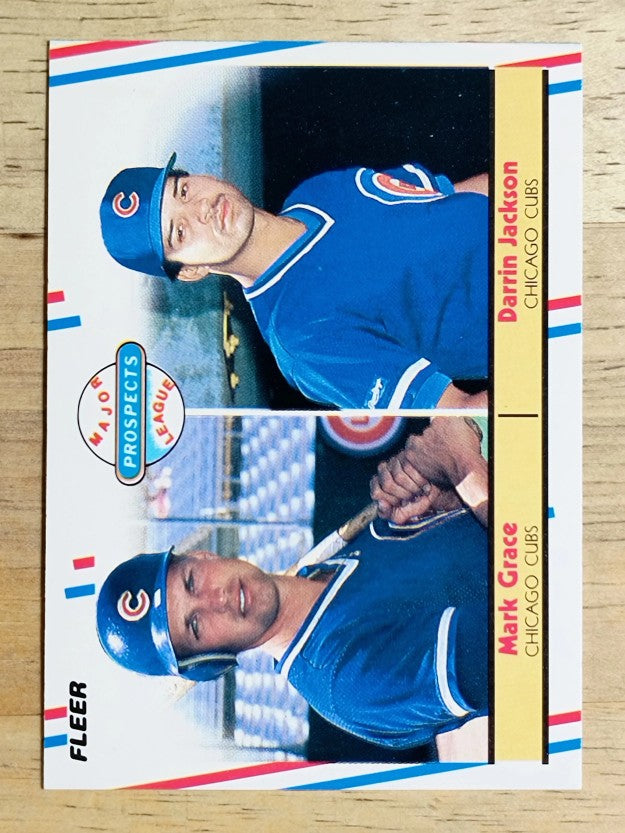 1988 Fleer #641 Mark Grace RC/Darrin Jackson