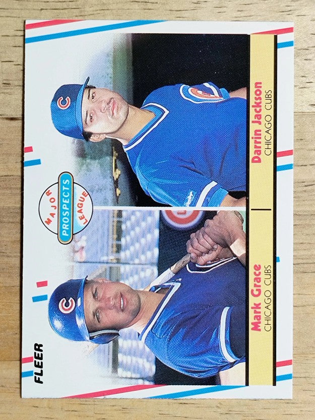 1988 Fleer #641 Mark Grace RC/Darrin Jackson