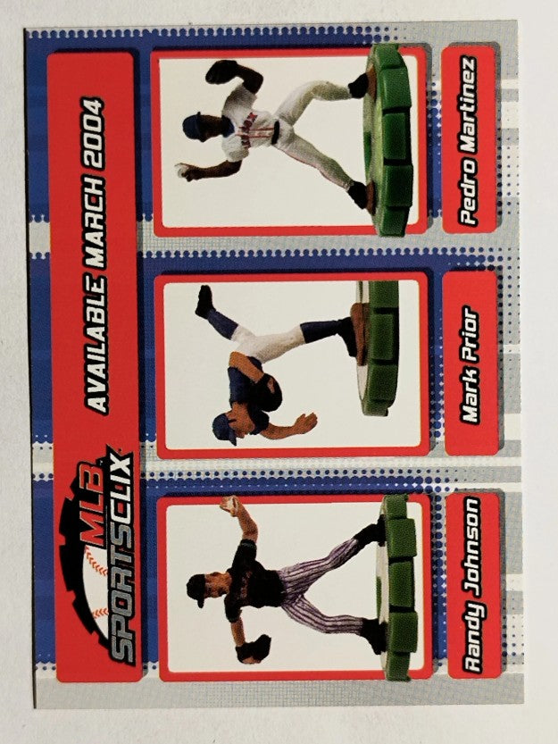 2004 Topps MLB SportsClix #NNO Randy Johnson/Mark Prior/Pedro Martinez