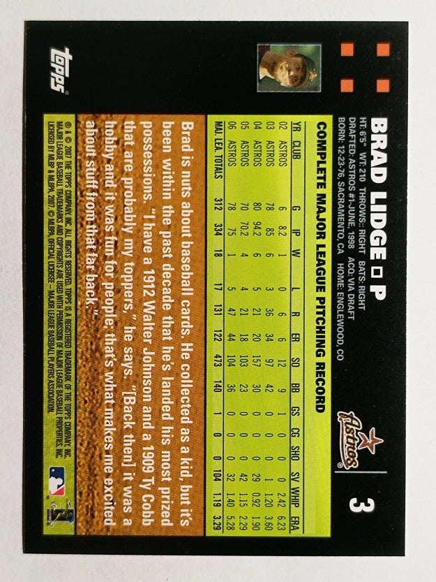 2007 Topps #3 Brad Lidge