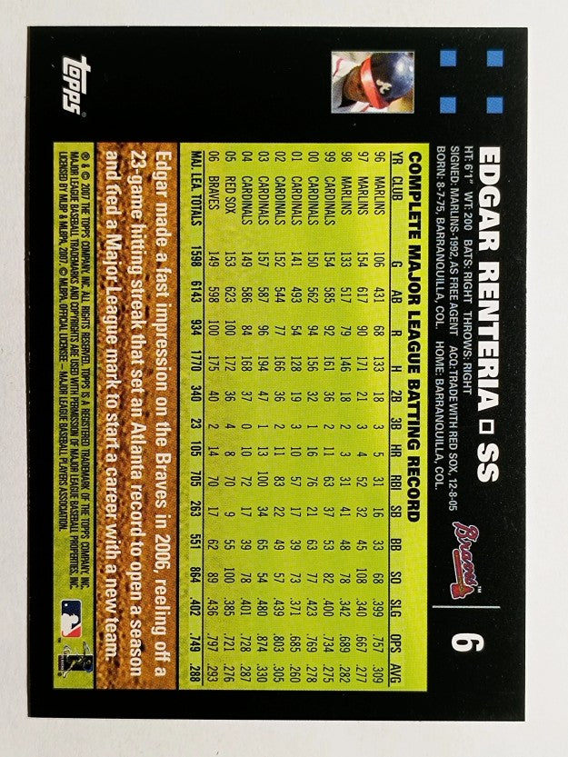 2007 Topps #6 Edgar Renteria