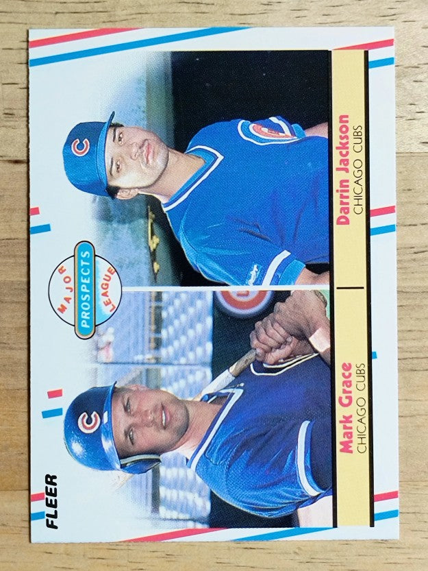 1988 Fleer #641 Mark Grace RC/Darrin Jackson