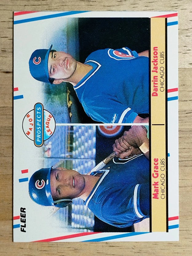 1988 Fleer #641 Mark Grace RC/Darrin Jackson