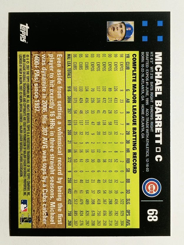2007 Topps #68 Michael Barrett