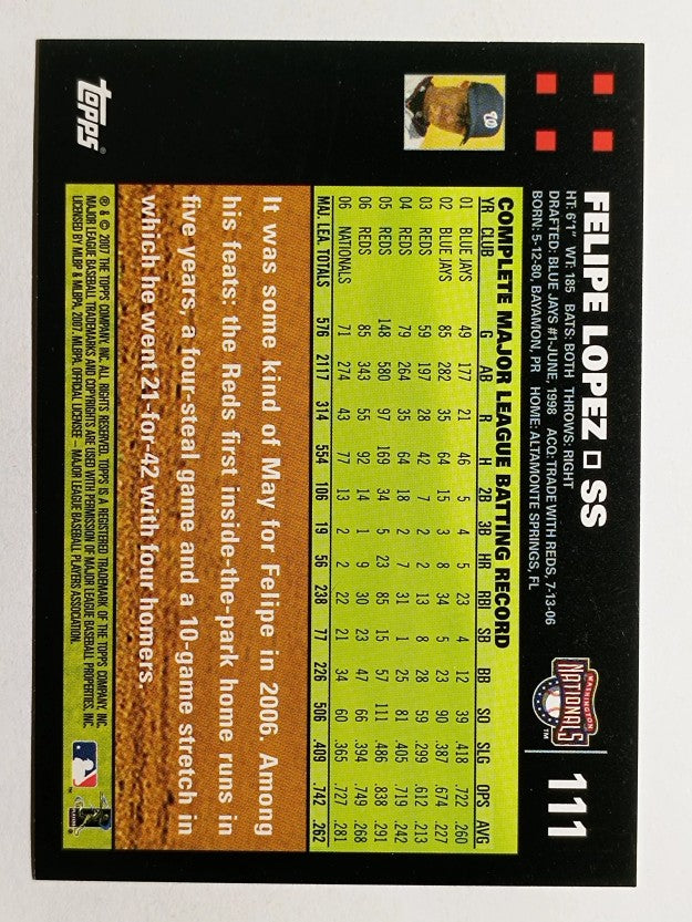 2007 Topps #111 Felipe Lopez