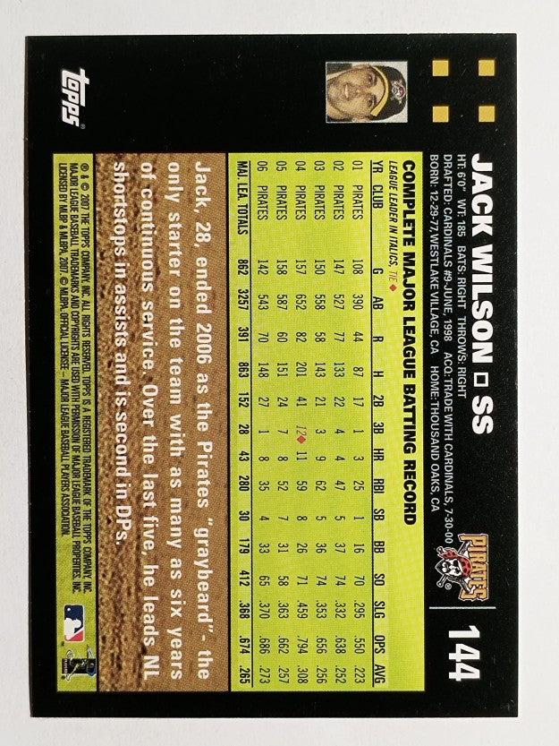 2007 Topps #144 Jack Wilson