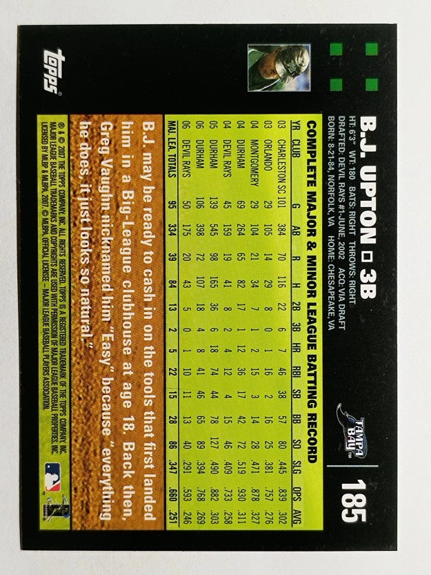 2007 Topps #185 B.J. Upton