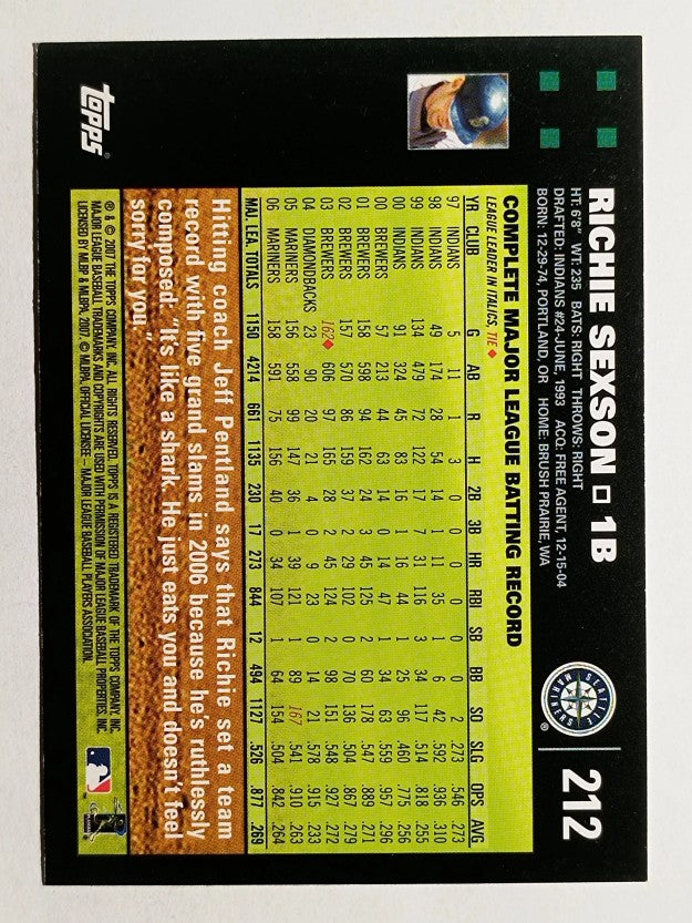 2007 Topps #212 Richie Sexson
