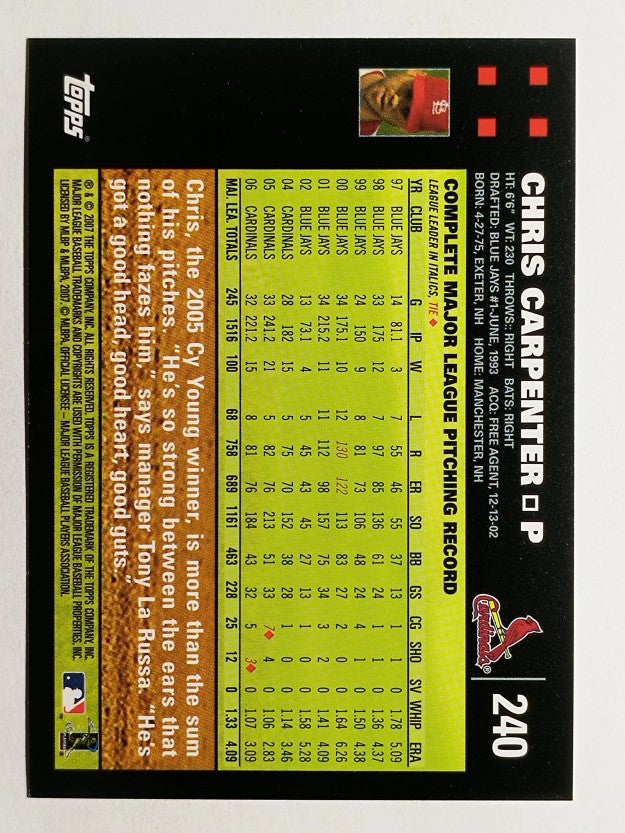 2007 Topps #240 Chris Carpenter