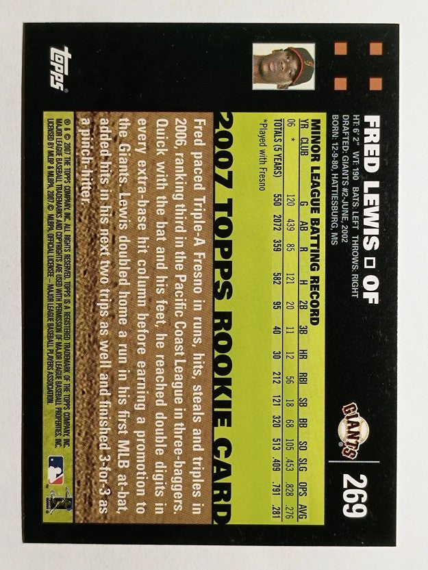 2007 Topps #269 Fred Lewis