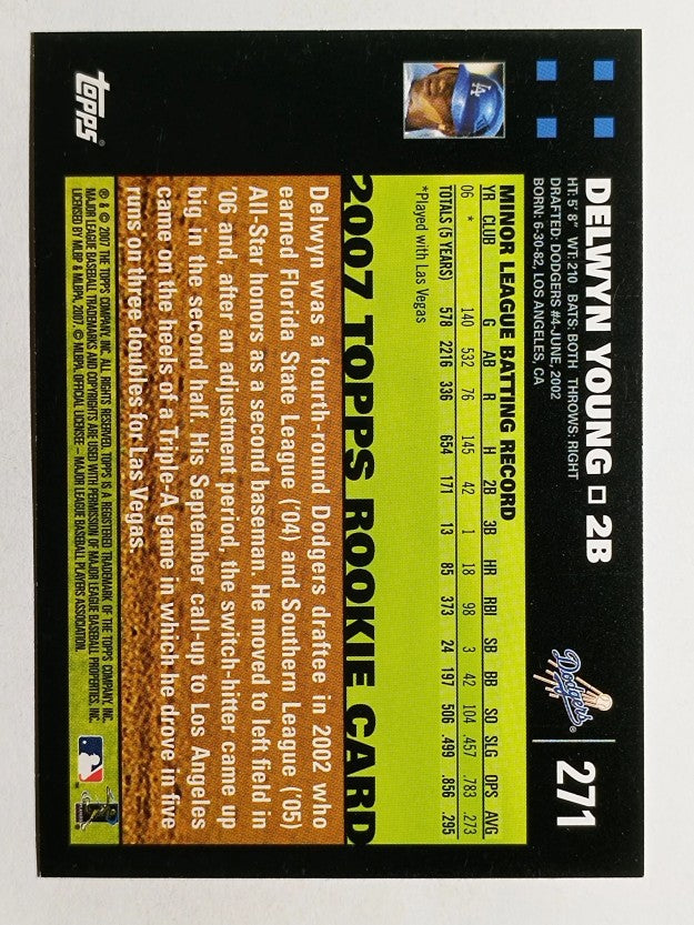 2007 Topps #271a Delwyn Young