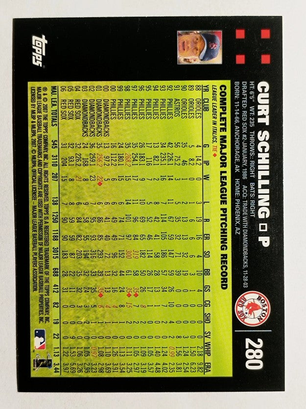 2007 Topps #280 Curt Schilling
