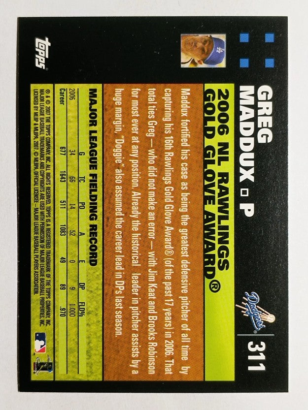 2007 Topps #311 Greg Maddux GG