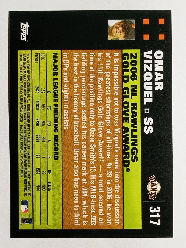2007 Topps #317 Omar Vizquel GG
