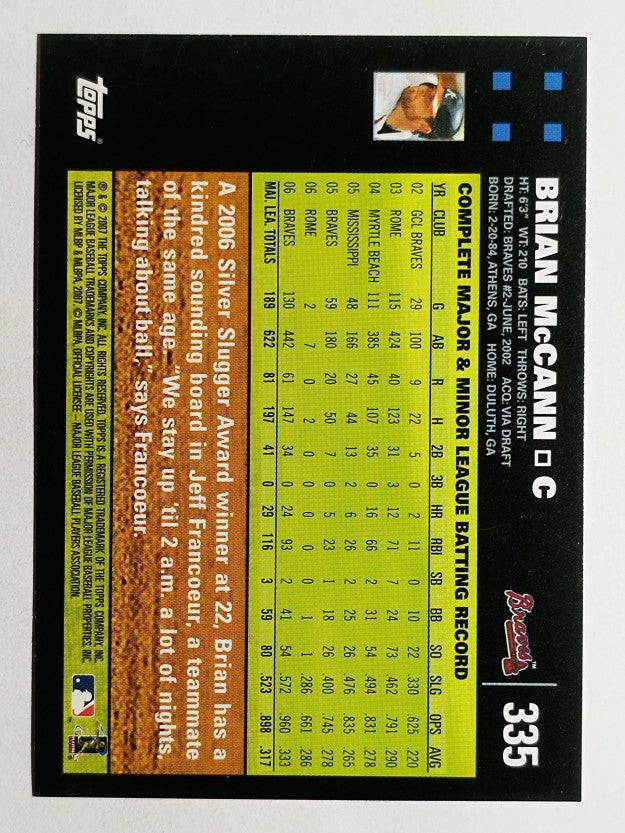 2007 Topps #335 Brian McCann