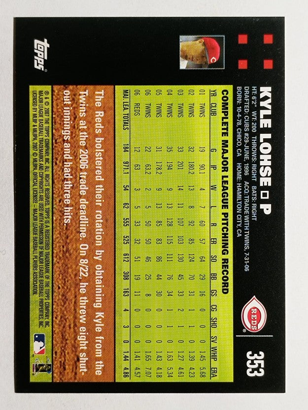2007 Topps #353 Kyle Lohse