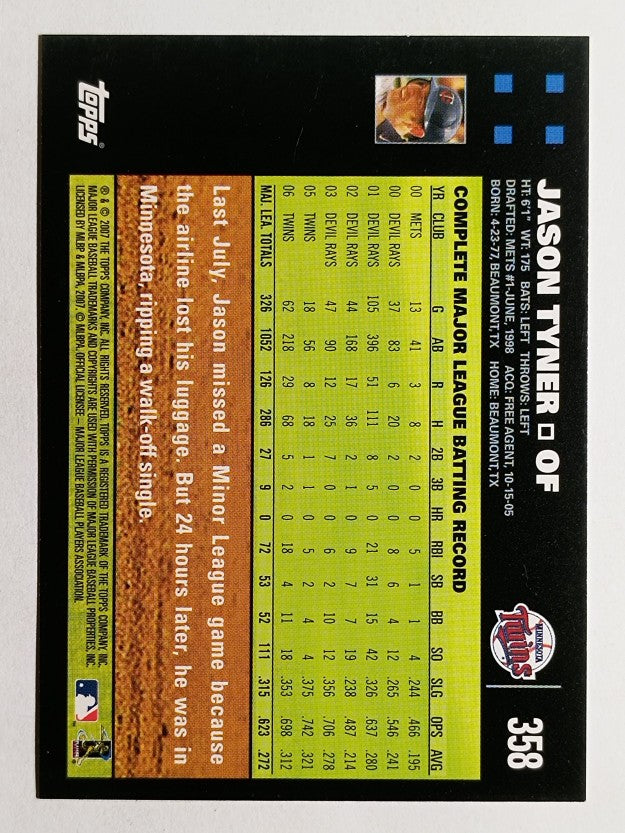 2007 Topps #358 Jason Tyner