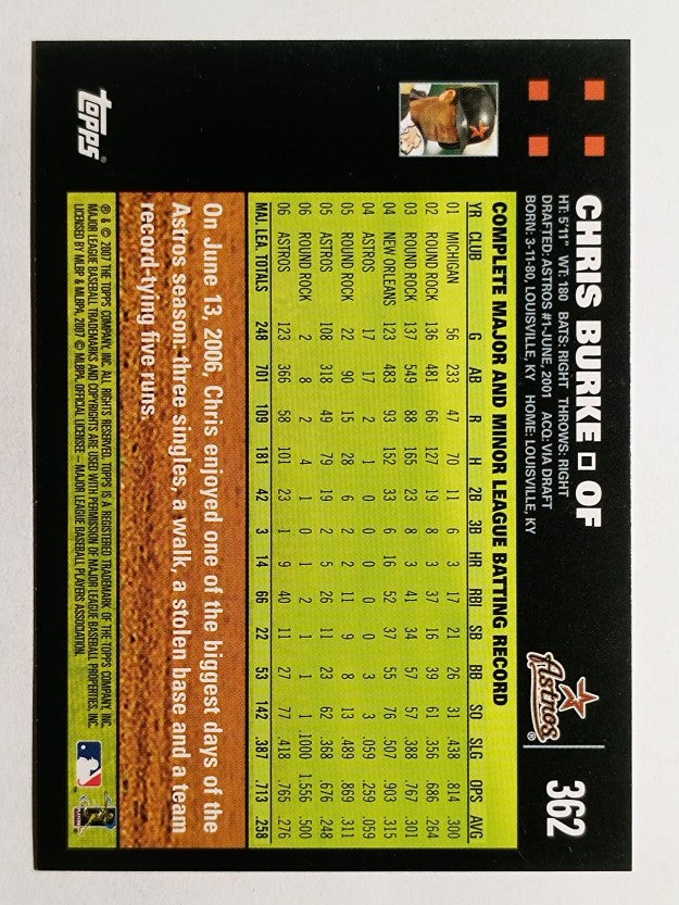 2007 Topps #362 Chris Burke