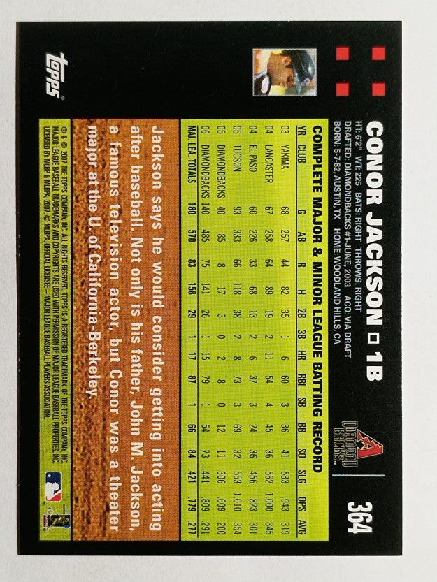 2007 Topps #364 Conor Jackson