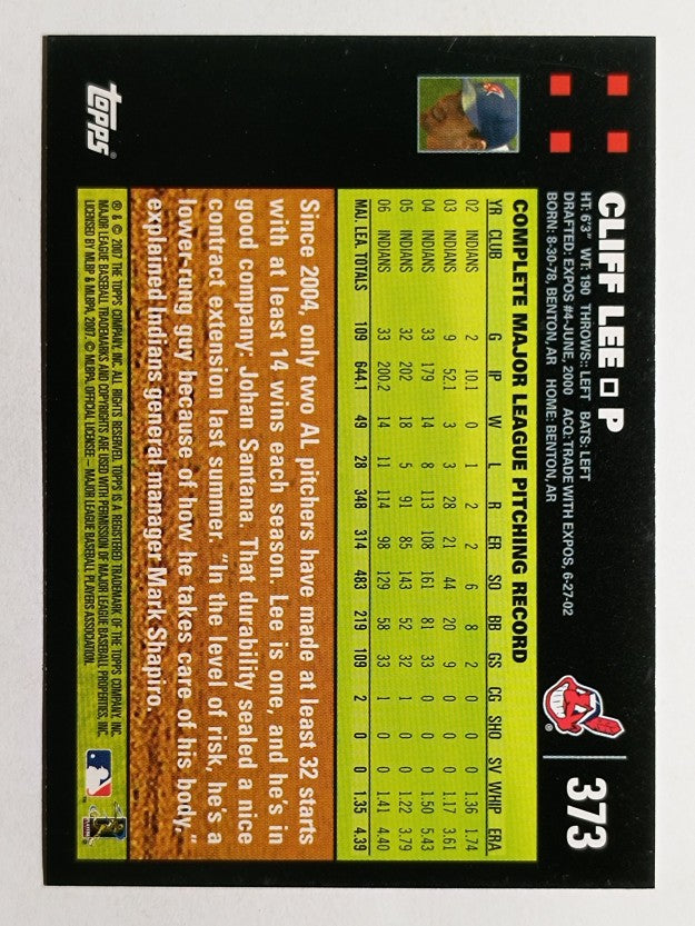 2007 Topps #373 Cliff Lee