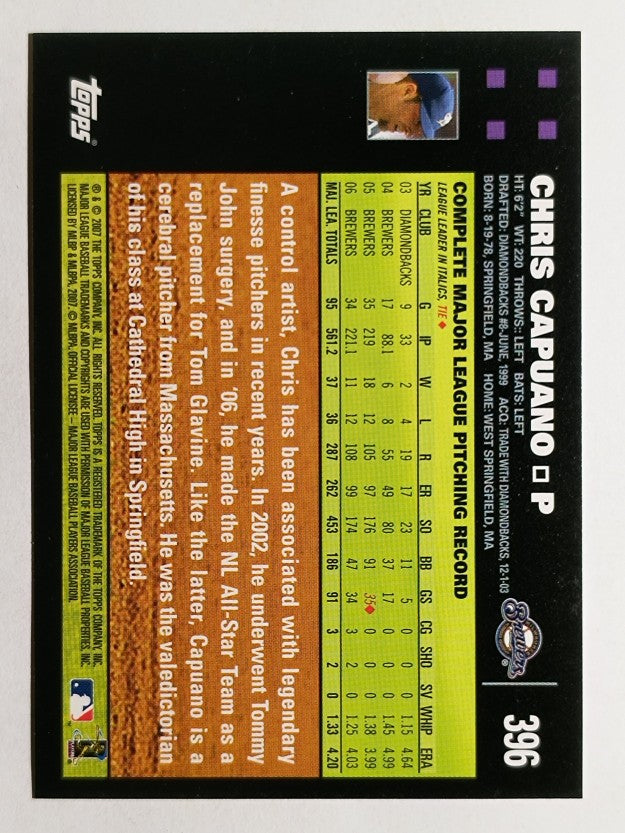 2007 Topps #396 Chris Capuano