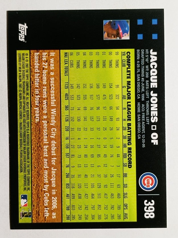 2007 Topps #398 Jacque Jones
