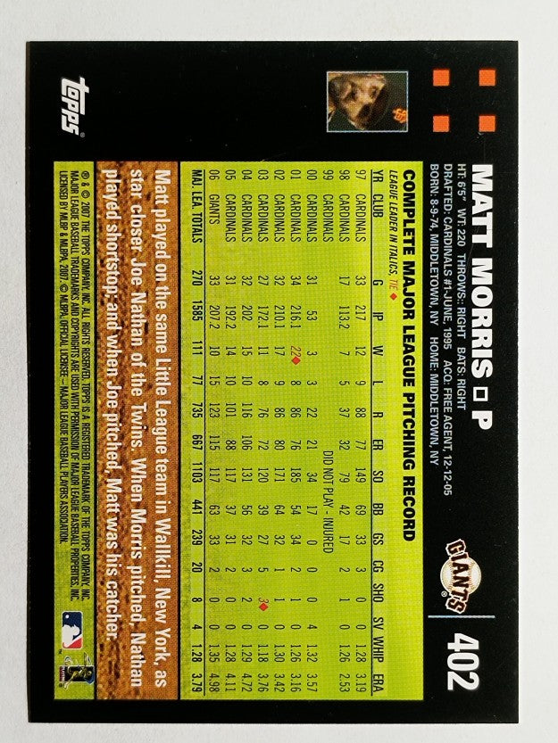 2007 Topps #402 Matt Morris