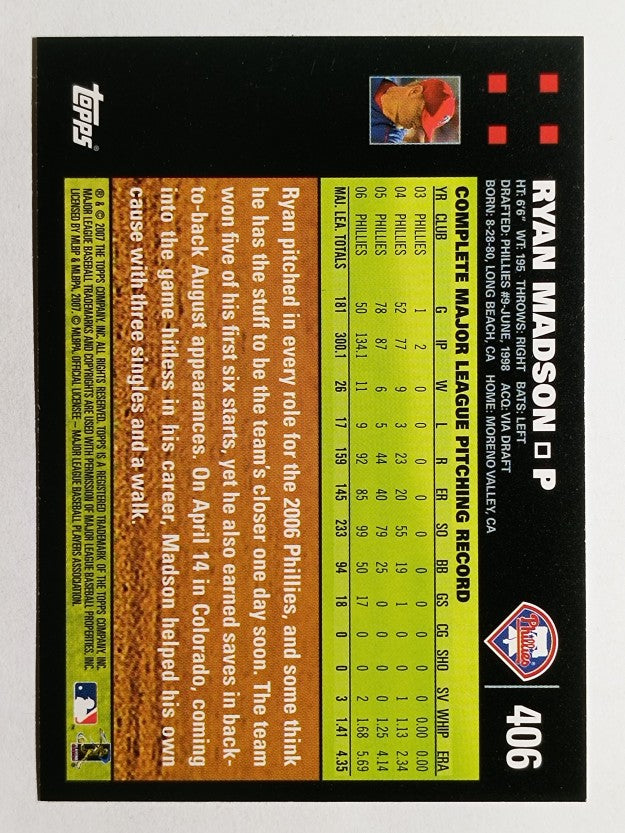 2007 Topps #406 Ryan Madson