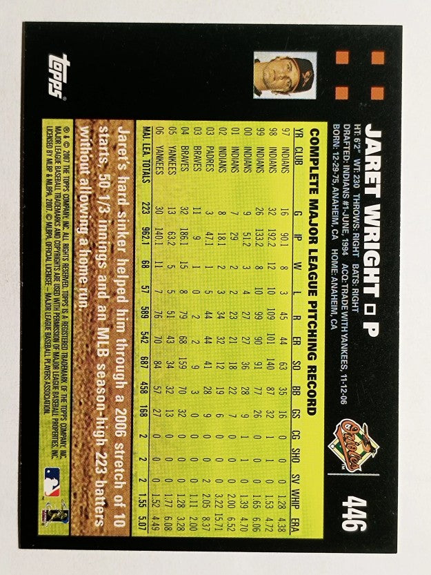 2007 Topps #446 Jaret Wright