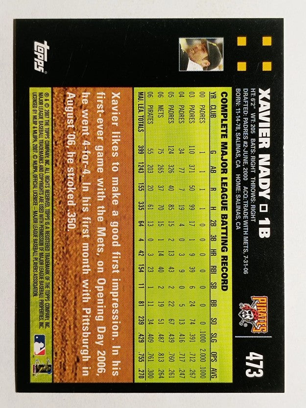 2007 Topps #473 Xavier Nady