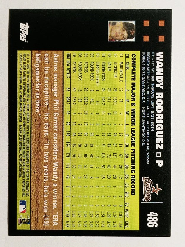 2007 Topps #486 Wandy Rodriguez