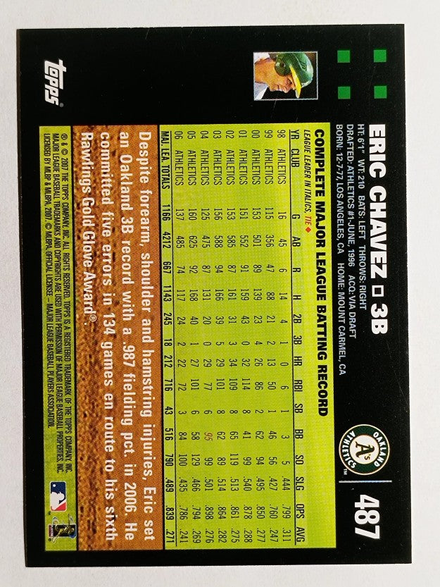 2007 Topps #487 Eric Chavez