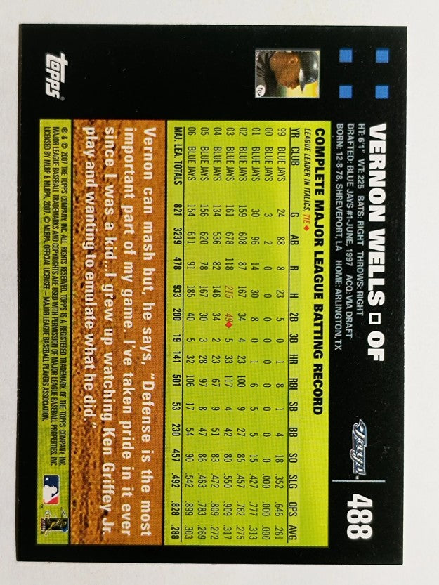 2007 Topps #488 Vernon Wells