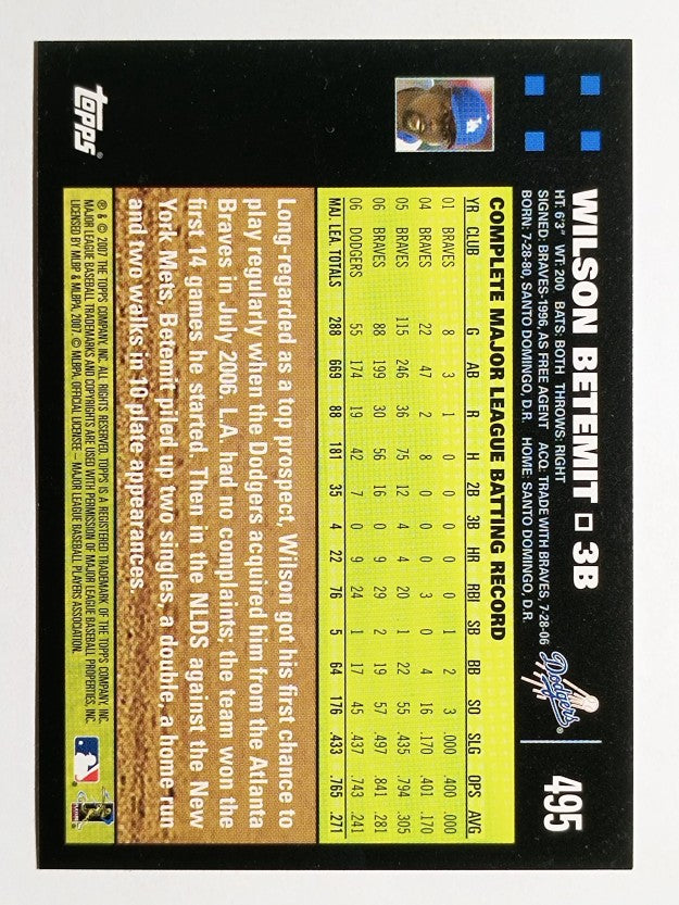 2007 Topps #495 Wilson Betemit