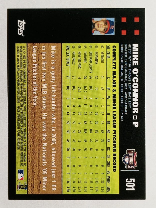 2007 Topps #501 Mike O'Connor