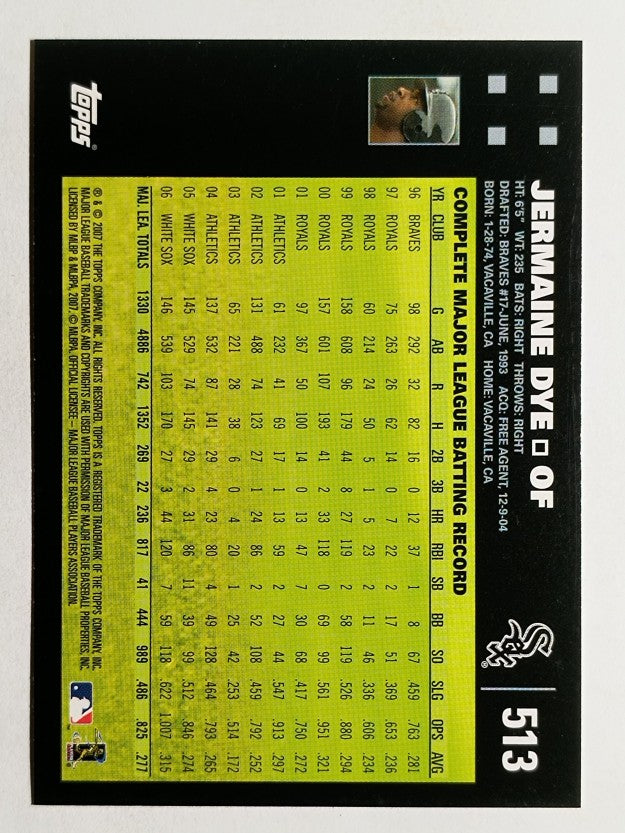 2007 Topps #513 Jermaine Dye